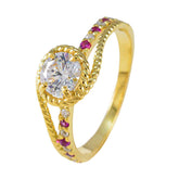 Joaquina Contemporary Red Halo Ring